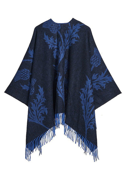 싱글 시슬 네이비 케이프 100% 퓨어 램스울