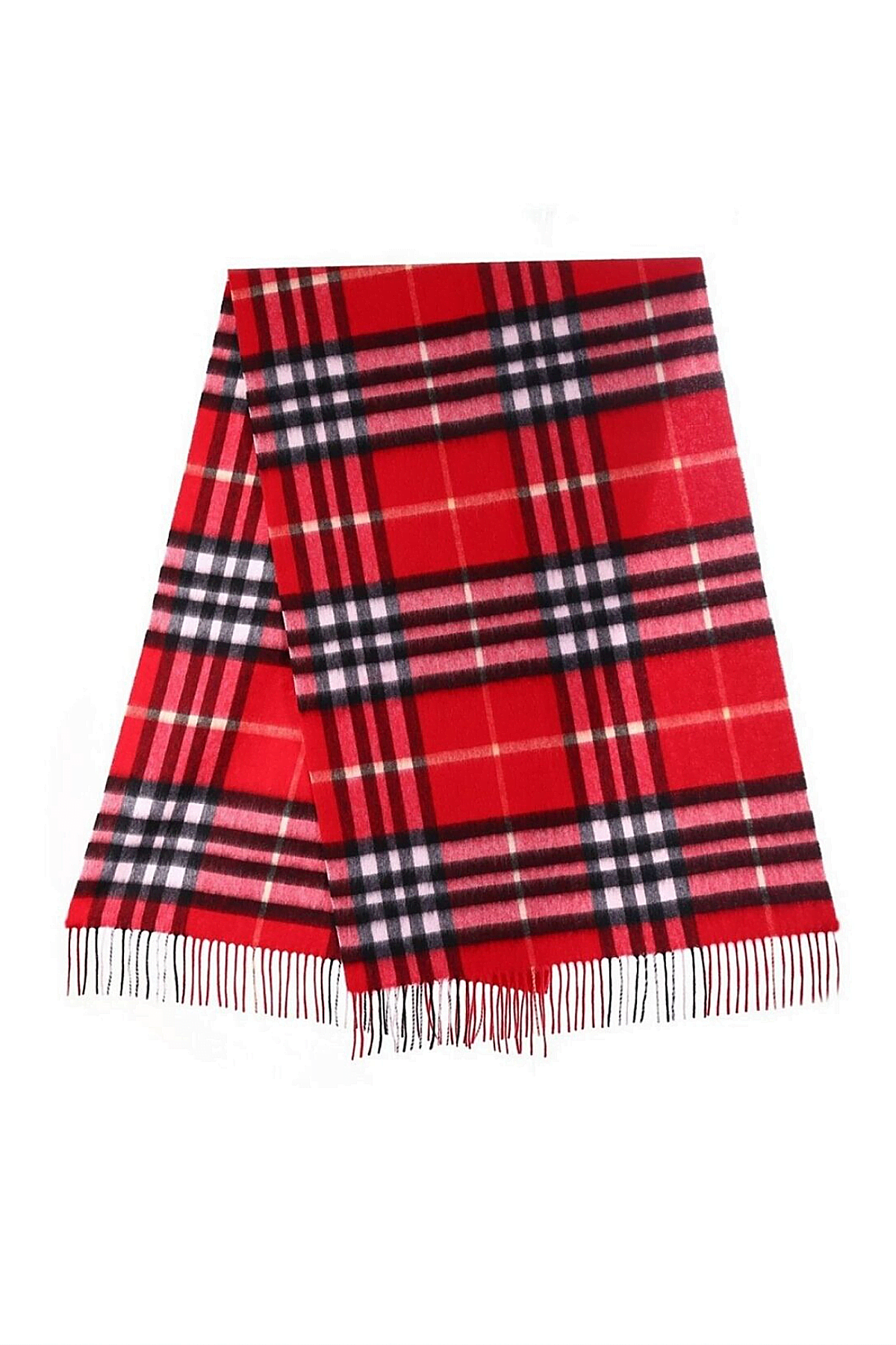 DC 클래식 레드 스톨 100% 퓨어 캐시미어