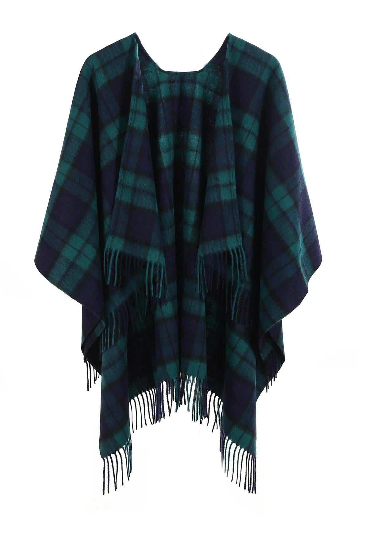 블랙 워치 케이프 100% 퓨어 램스울