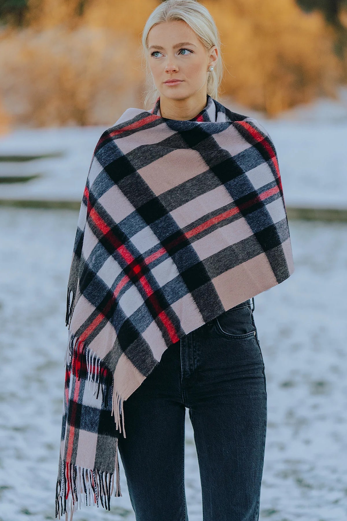 DC Camel Stole 100% Pure Cashmere