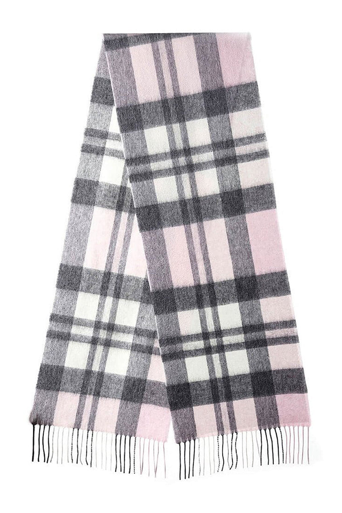 DC 핑크 스카프 100% 퓨어 램스울