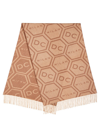 DC Monogram Camel Stole 100% Pure Lambswool