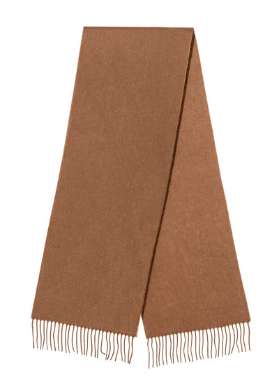 플레인 브라운 스카프 100% Pure Lambswool