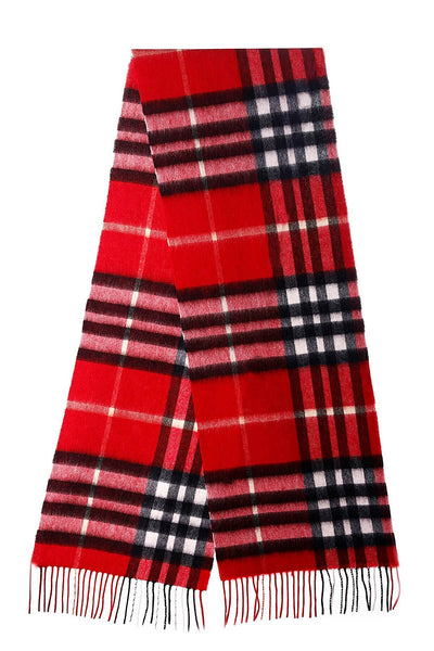 Scarf DC Classic Red Oversized Wrap 100% Pure Lambswool