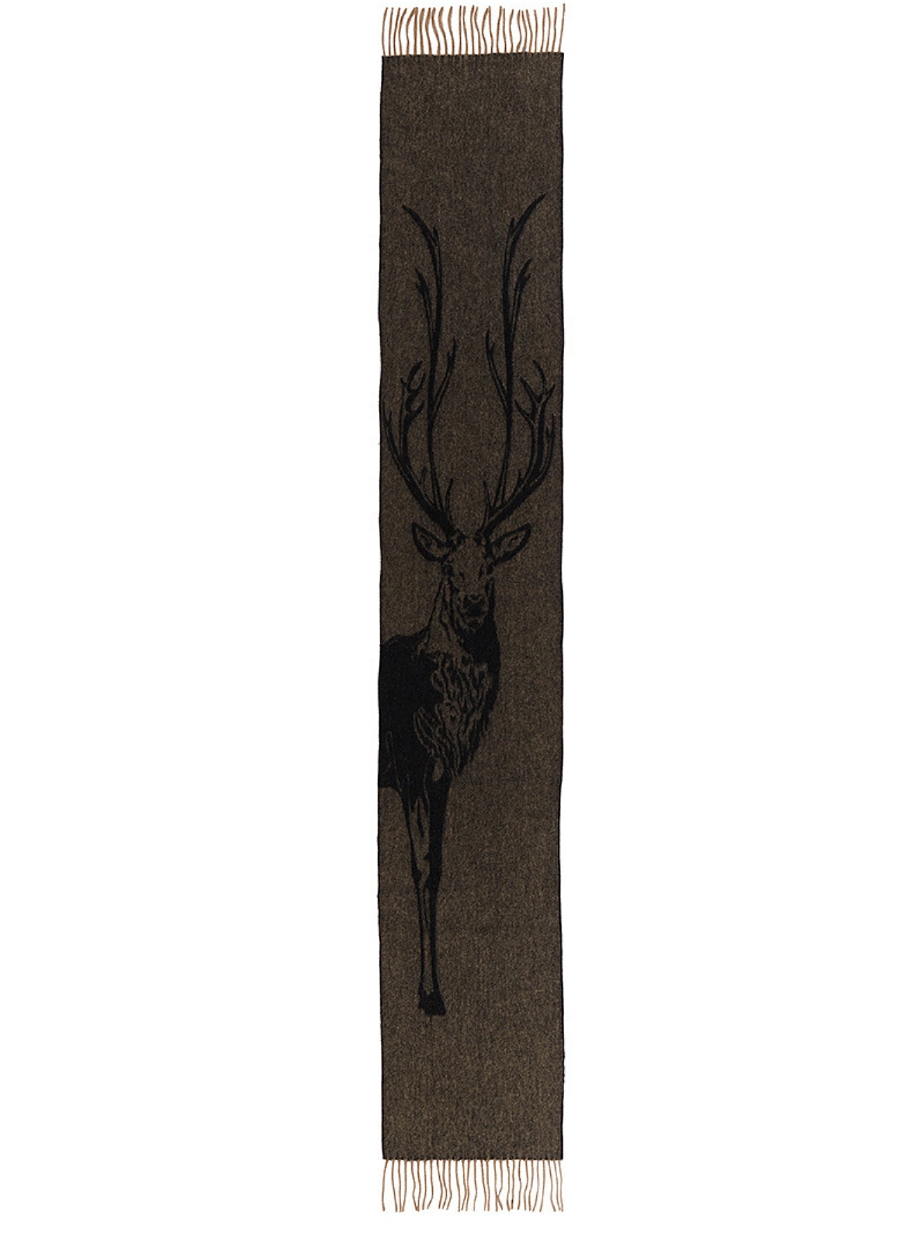 Full Stag Charcoal Scarf 100% 퓨어 램스울