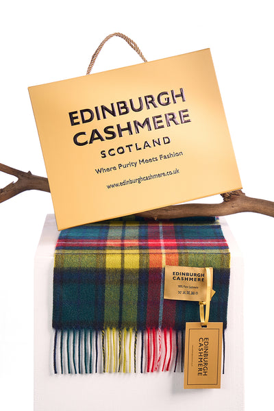Scarf  100% Pure wool Scottish Design Buchanan Tartan