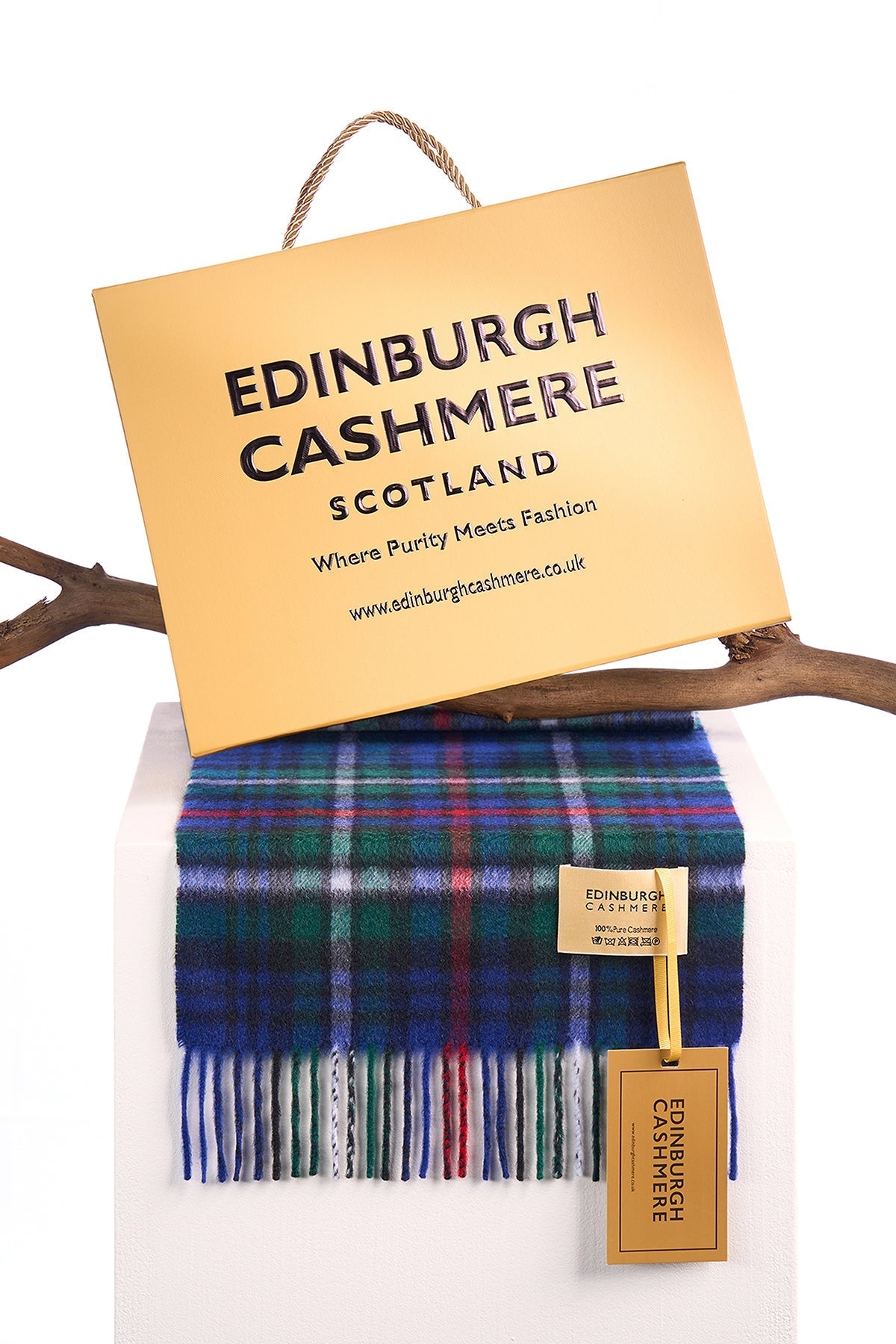 100% Pure Cashmere Children Tartan Scarf Mackenzie