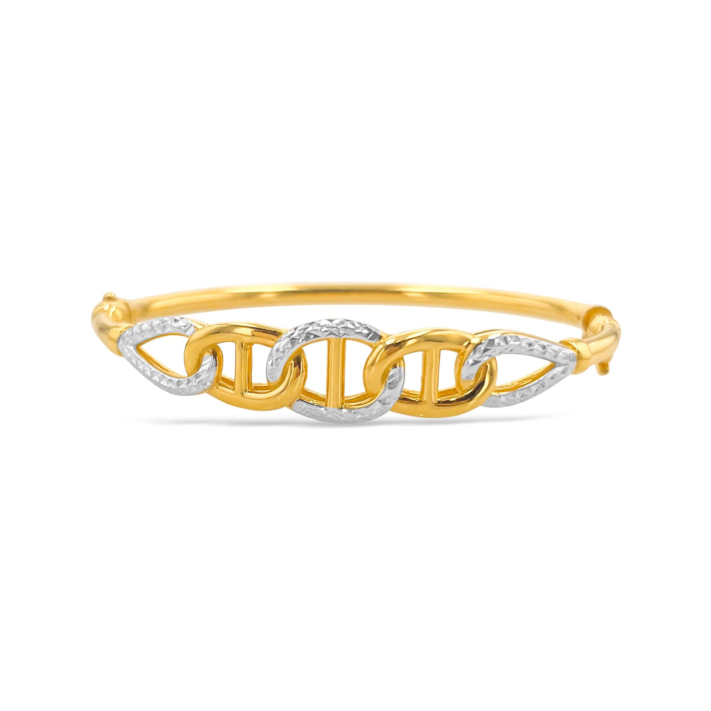 Scott Cashmere 22k Yellow-Gold and White-Gold - Bracelet Style 11