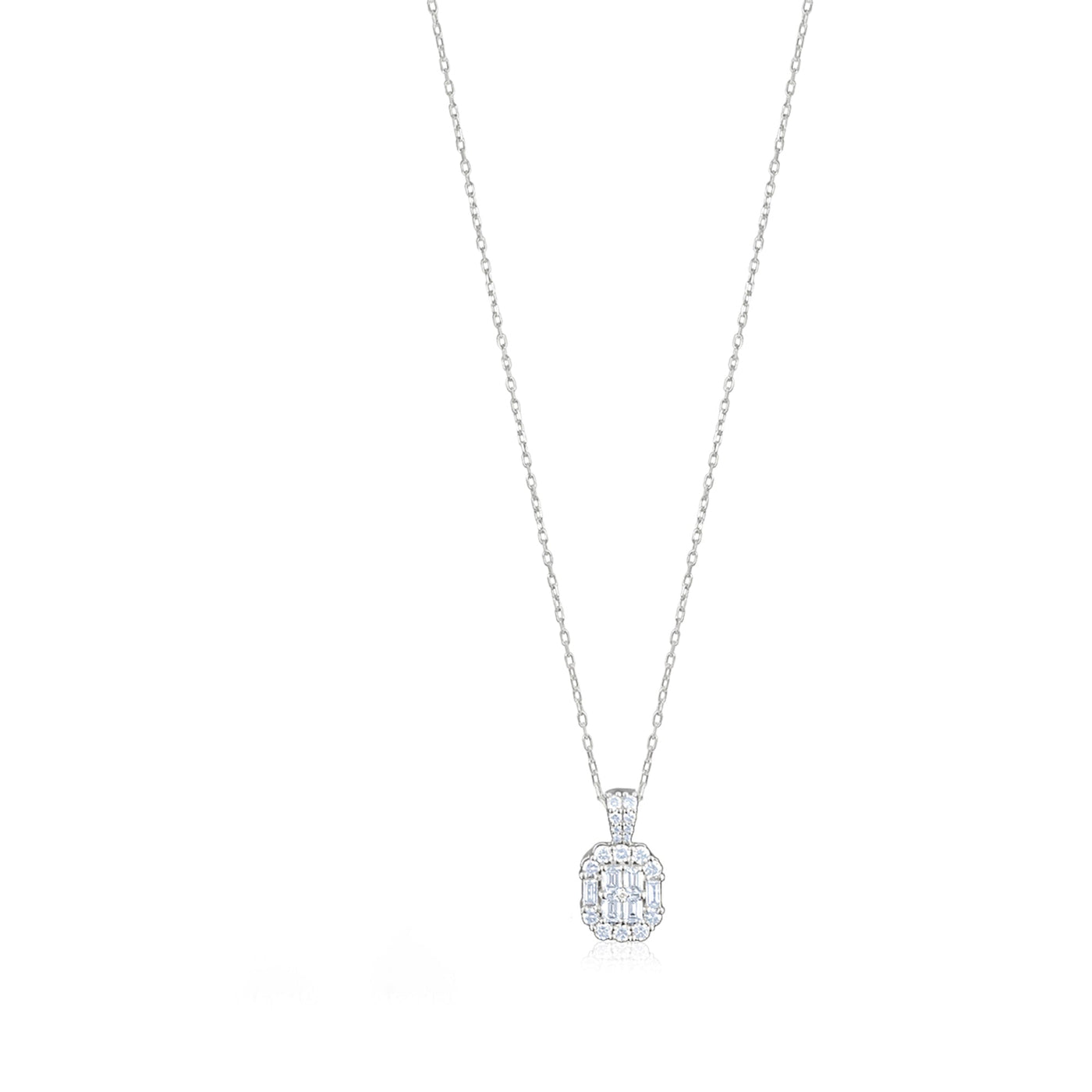 Scott Cashmere 18k White Gold with Diamond - Pendant Style 5