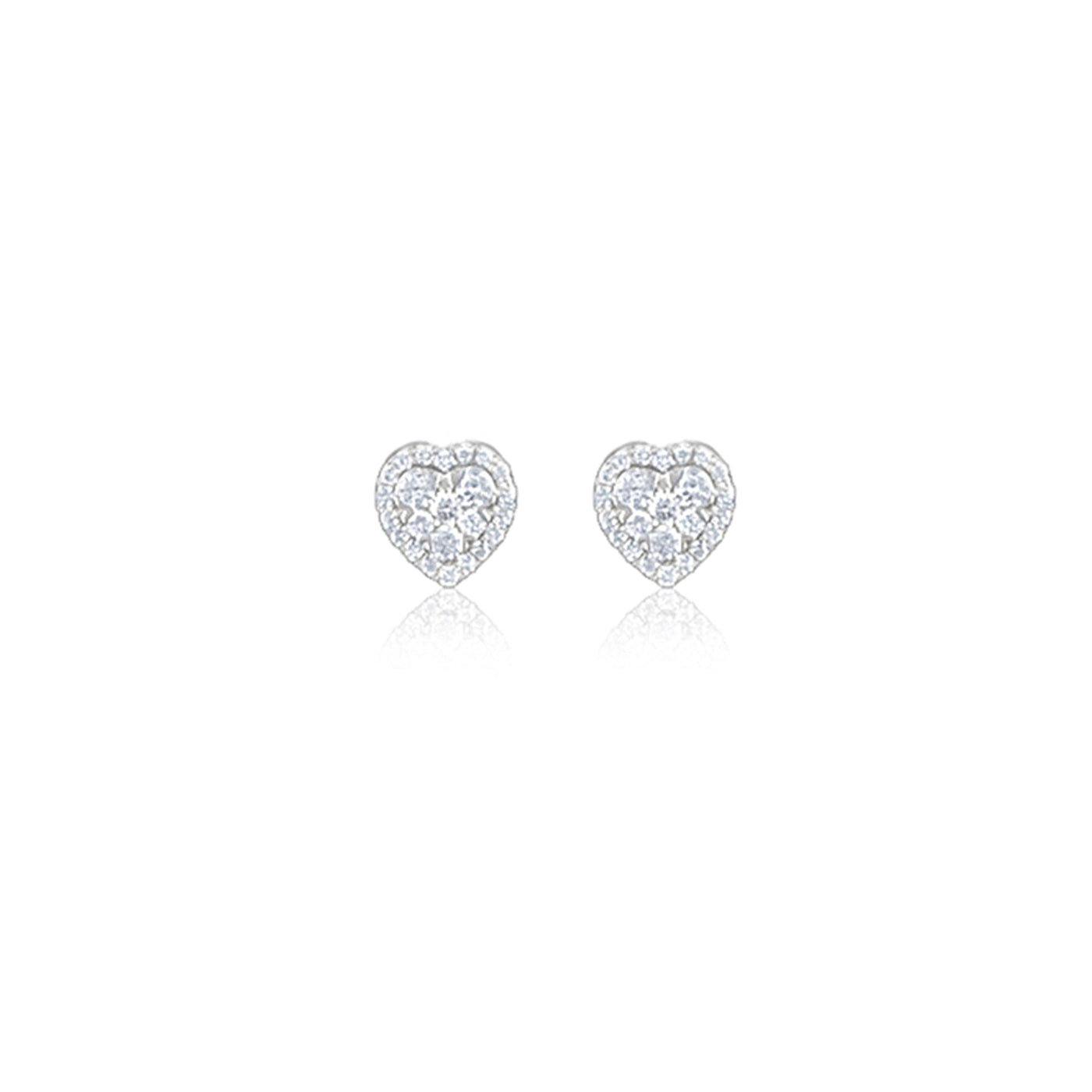 Scott Cashmere 18k White Gold with Diamond - Earring Style 3