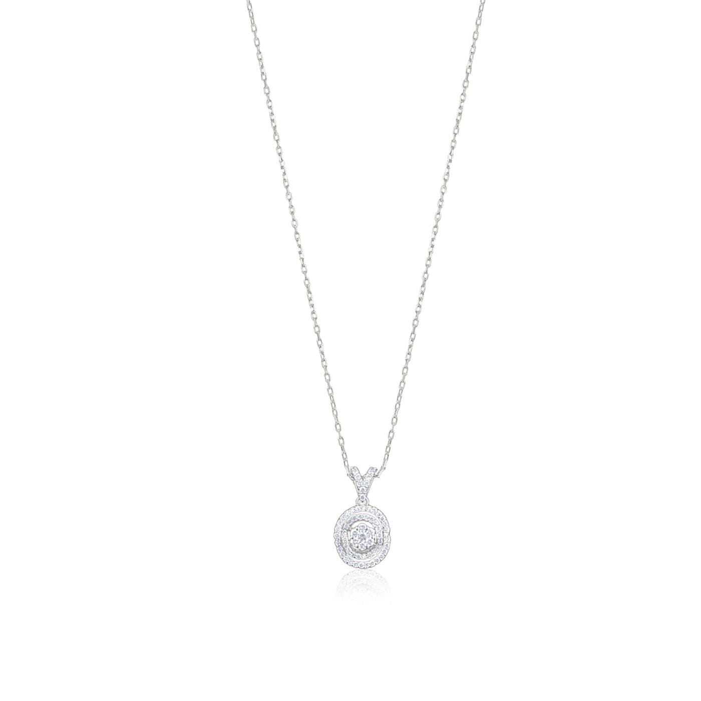 Scott Cashmere 18k White Gold with Diamond - Pendant Style 8