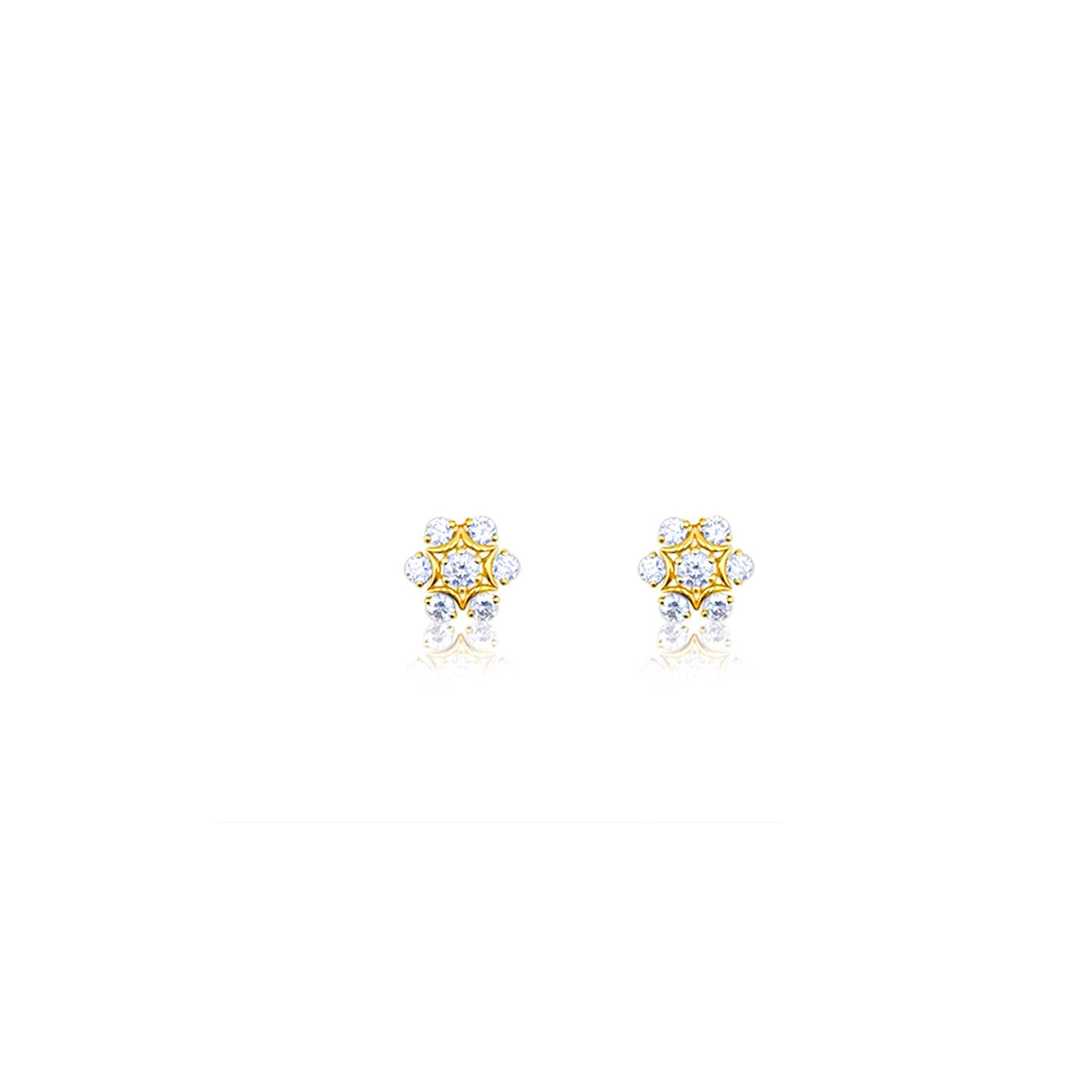 Scott Cashmere 18k Yellow Gold with Diamond - Earring Style 13