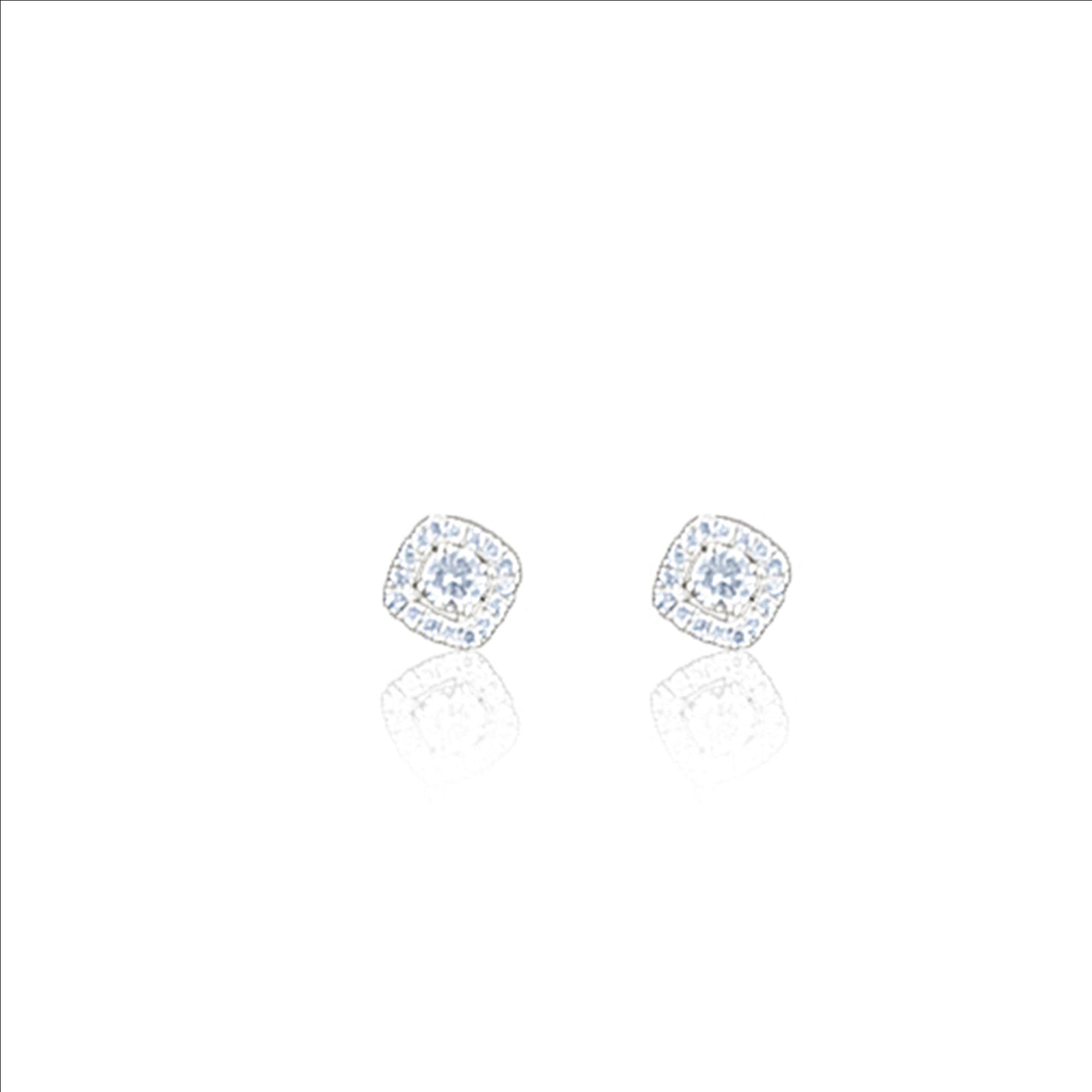 Scott Cashmere 18k White Gold with Diamond - Earring Style 13