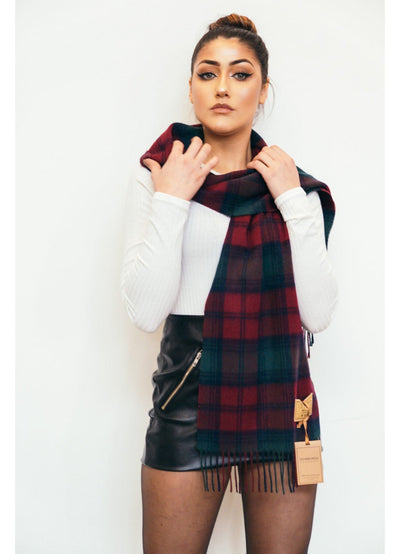 Lindsay 스카프 100% 퓨어 램스울