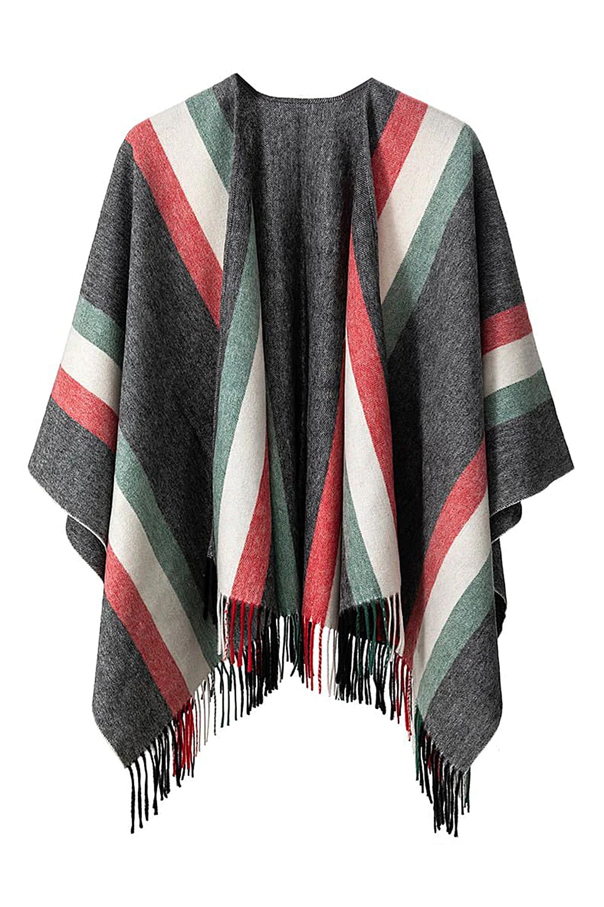 밀라노 그레이 케이프 100% 퓨어 램스울