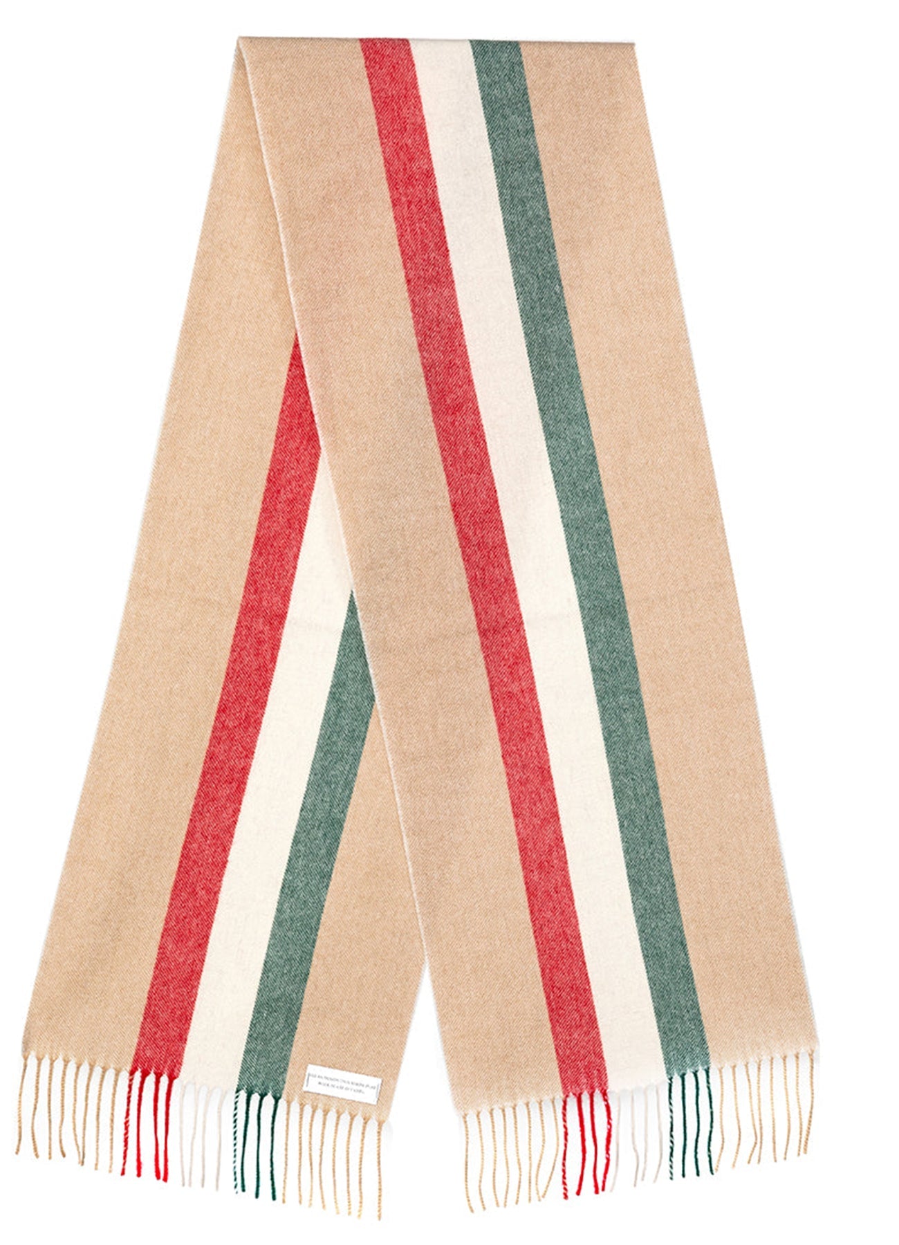 ミラノ クリーム スカーフ 100% ピュア ラムズウール