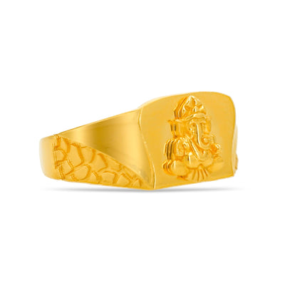 Scott Cashmere 22k Yellow Gold - Ring Style 65 (Men's Ring)