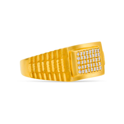 Scott Cashmere 22k Yellow Gold - Ring Style 66 (Men's Ring)