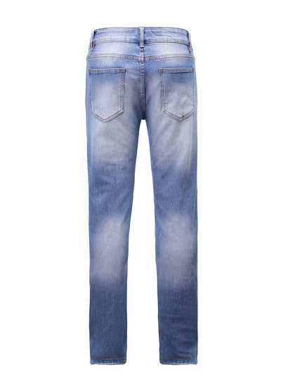 Light Blue Slim-Fit Jeans With 1 Logo