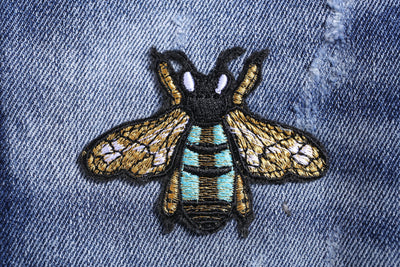 Medium Blue Slim-Fit Jeans With 4 Logos