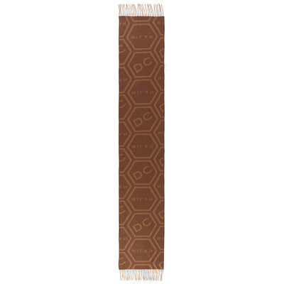 DC Monogram Camel Scarf 100% Pure Lambswool